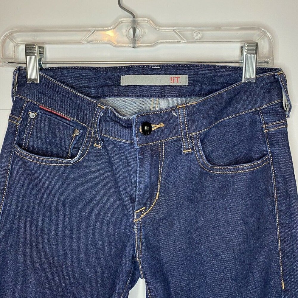 !It Jeans Dark Blue Flared Leg Women’s Size 26